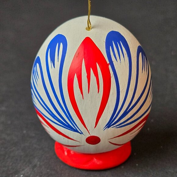 Hand Painted Nativity Scene Egg Ornament Miniature Folk Art Christmas Peru 1.75" - Picture 5 of 9